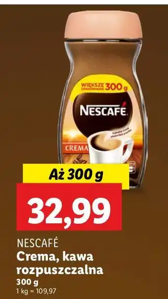 Lidl Kawa Nescafe Crema oferta