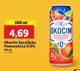 Lidl Piwo Okocim Radler Pomarańcza Sycylijska Z Limonką 0% oferta