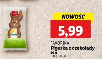 Lidl Zając z czekolady Favorina oferta