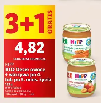 Lidl Jabłka z morelami Hipp Bio oferta