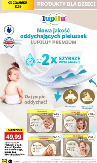 Lidl Pieluchy junior 5 Lupilu Premium oferta