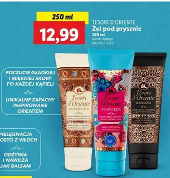 Lidl Żel pod prysznic hammam Tesori D'oriente oferta