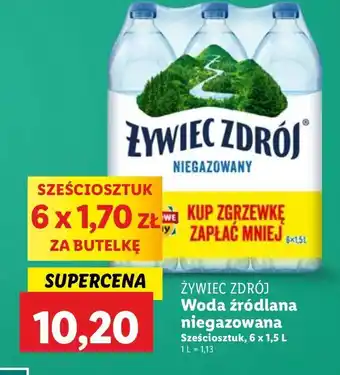 Lidl Woda niegazowana Żywiec Zdrój oferta