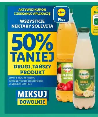 Lidl Nektar jabłko Solevita oferta