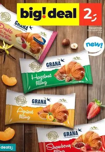 Dealz Croissant z nadzieniem truskawkowym Grana natura oferta