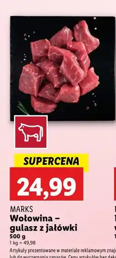 Lidl Gulasz z jałówki MARKS (MIĘSO) oferta