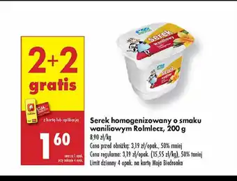 Biedronka Serek wanilia Rolmlecz oferta