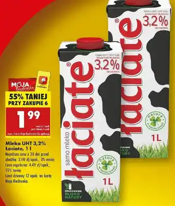 Biedronka Mleko UHT 3,2% Laciate oferta