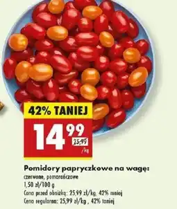 Biedronka Pomidory papryczkowe na wagę oferta