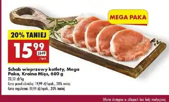 Biedronka Schab wieprzowy kotlety, Mega Paka, Kraina Mięs oferta