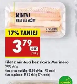 Biedronka Filet z mintaja bez skóry Marinero oferta