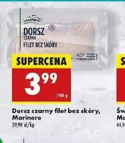 Biedronka Dorsz czarny filet bez skóry Marinero oferta