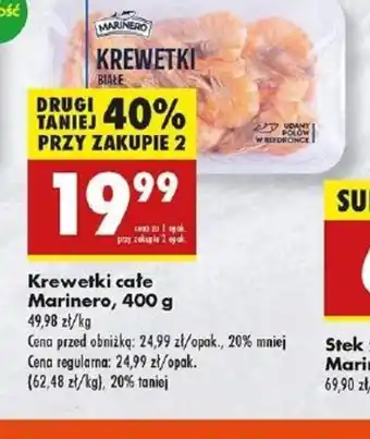 Biedronka Krewetki całe Marinero oferta