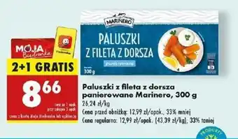 Biedronka Paluszki z fileta z dorsza panierowane Marinero oferta