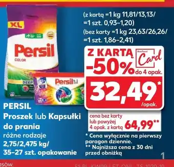 Kaufland Kapsułki do prania Persil oferta