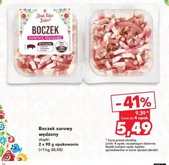 Kaufland Boczek surowy K-Stąd Takie Dobre oferta