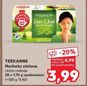 Kaufland Herbata zielona Teekanne oferta