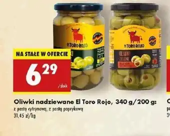 Biedronka Oliwki nadziewane El Toro Rojo oferta