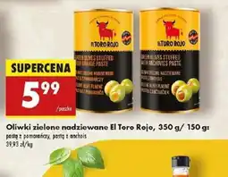 Biedronka Oliwki zielone nadziewane El Toro Rojo oferta