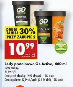 Biedronka Lody proteinowe Go Active oferta