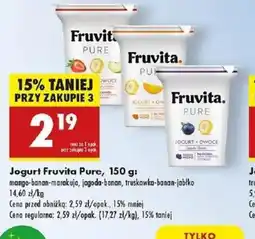 Biedronka Jogurt Fruvita Pure oferta