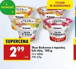 Biedronka Skyr Bakom z tapioką lub chia oferta