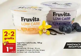 Biedronka Jogurt low carb Fruvita oferta