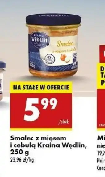 Biedronka Smalec z mięsem i cebulą Kraina Wędlin oferta