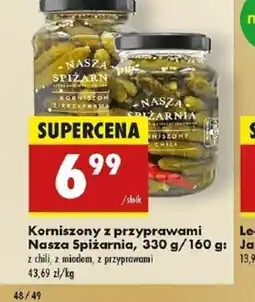 Biedronka Korniszonki z przyprawami Nasza Spiżarnia oferta