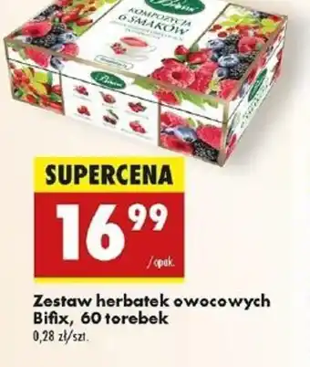 Biedronka Zestaw herbatek owocowych Bifix oferta