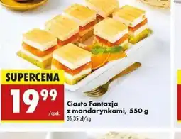 Biedronka Ciasto Fantazja z mandarynkami oferta