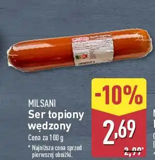 ALDI Ser topiony wędzony Milsani oferta