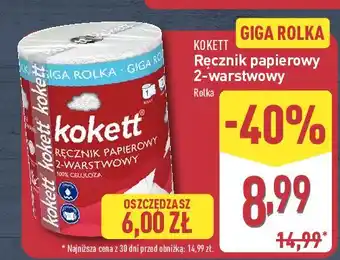 ALDI Ręcznik papierowy 2-warstwowy Kokett oferta