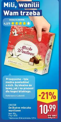 ALDI Mleczko delikatne waniliowe Choceur oferta