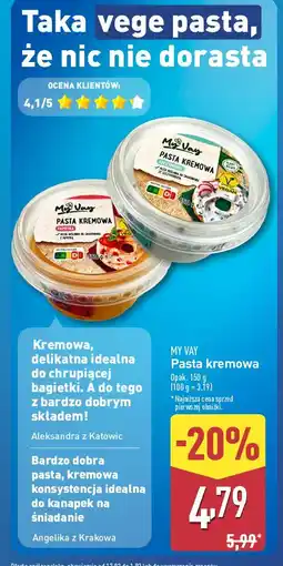 ALDI Pasta kremowa kanapkowa ze szczypiorkiem My Vay oferta