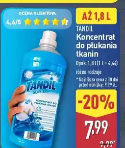 ALDI Koncentrat do płukania tkanin blue sky Tandil oferta