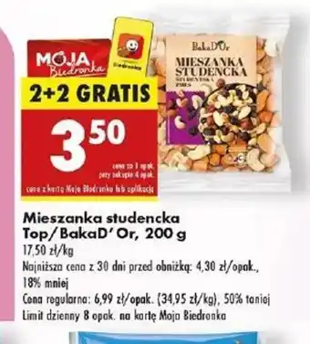 Biedronka Mieszanka studencka Top/Bakad'Or oferta