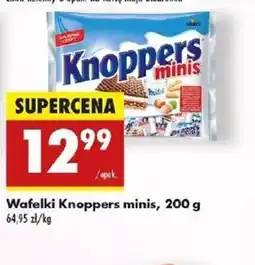 Biedronka Wafelki Knoppers Minis oferta