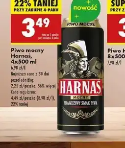 Biedronka Piwo mocne Harnaś oferta