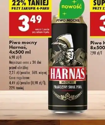 Biedronka Piwo mocne Harnaś oferta