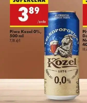 Biedronka Piwo Kozel 0,0% oferta