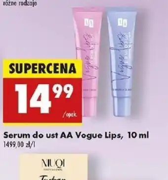 Biedronka Serum do ust AA Vogue Lips oferta