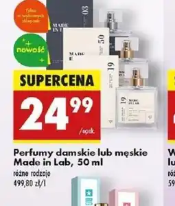 Biedronka Perfumy damskie lub męskie Made in Lab oferta