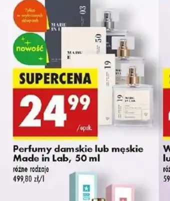 Biedronka Perfumy damskie lub męskie Made in Lab oferta