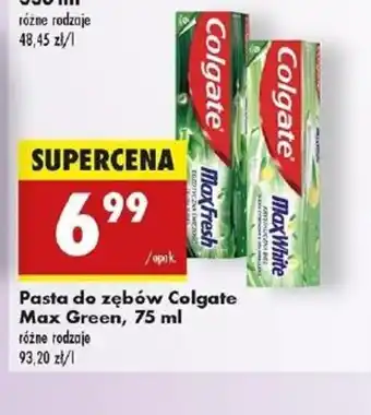 Biedronka Pasta do zębów Colgate Max Fresh/Max White oferta