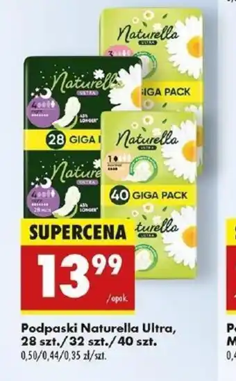 Biedronka Podpaski Naturella Ultra oferta