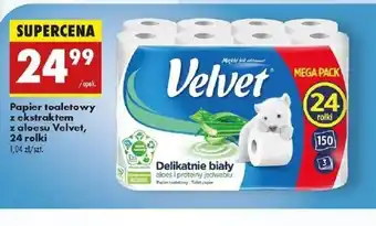 Biedronka Papier toaletowy Velvet oferta