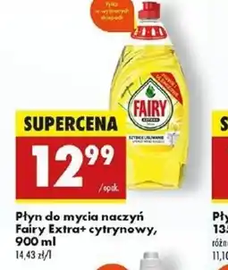 Biedronka Płyn do mycia naczyń Fairy Extra+ cytrynowy oferta