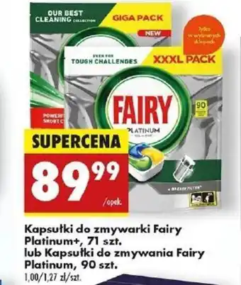 Biedronka Kapsułki do zmywarki Fairy Platinum oferta