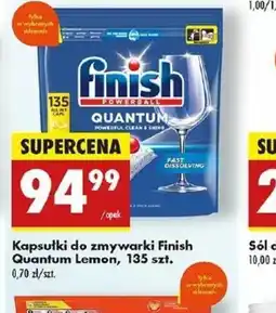 Biedronka Kapsułki do zmywarki Finish Quantum Lemon oferta